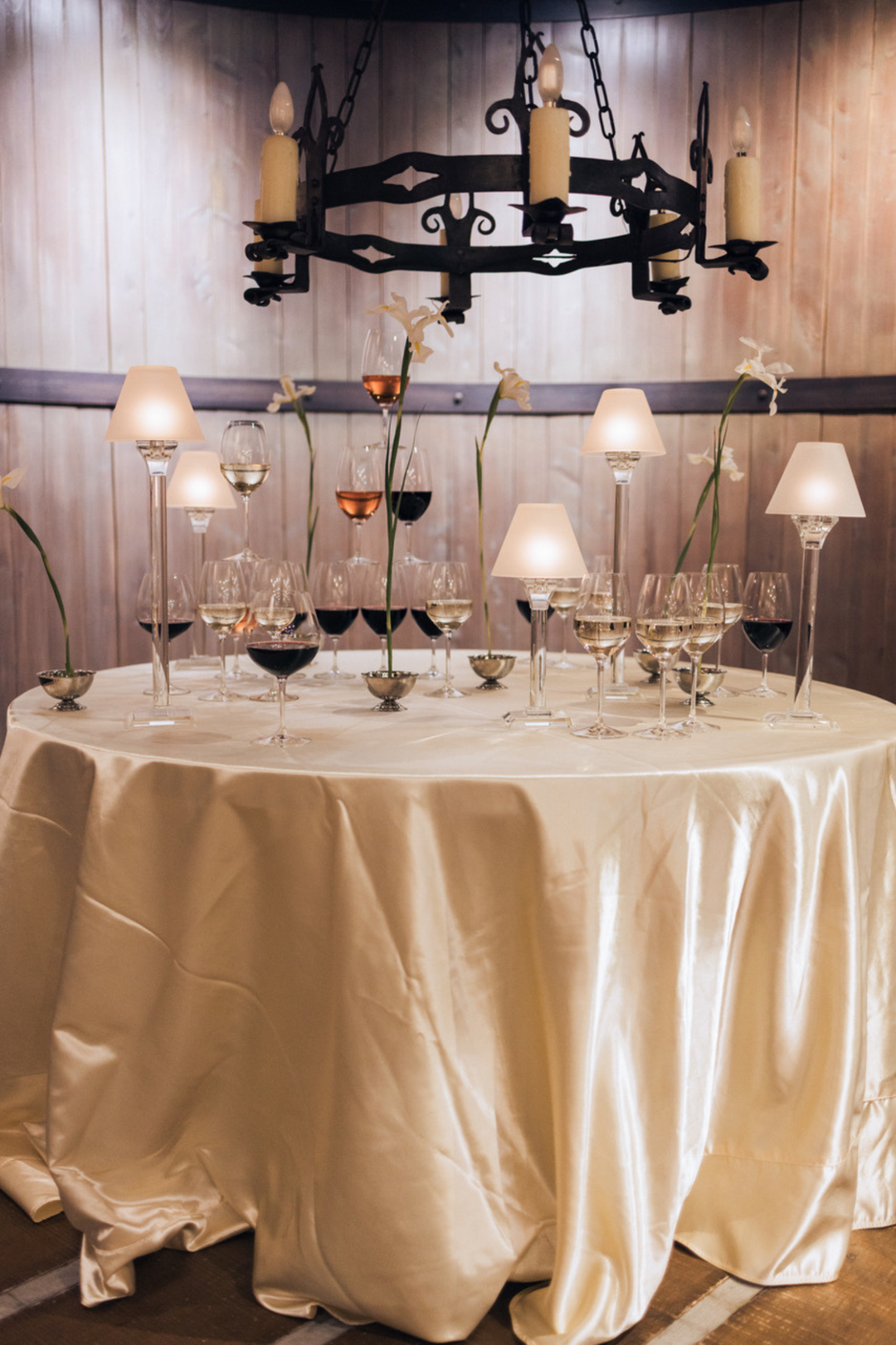 Crystal Lamp with Frosted Glass Lamp Shade 35cm