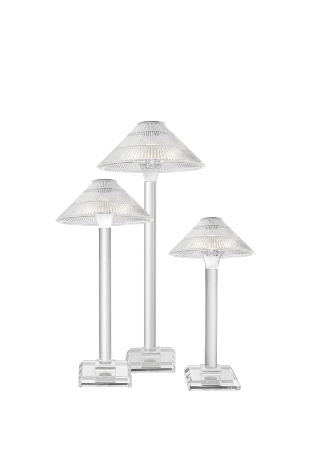Crystal Lamp with Frosted Glass Lamp Shade 35cm