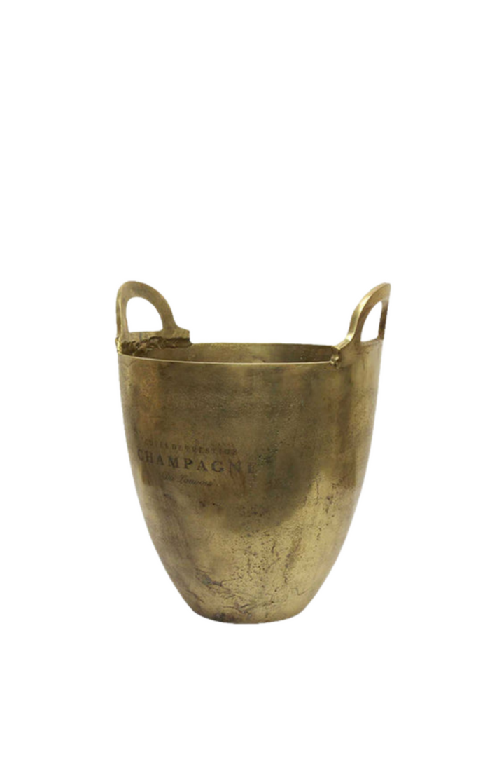 French Brass Champagne Bucket - Small