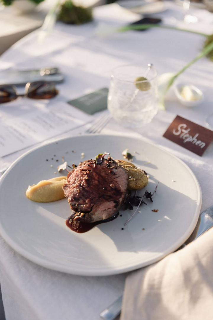 Grey White Trim Side Plate