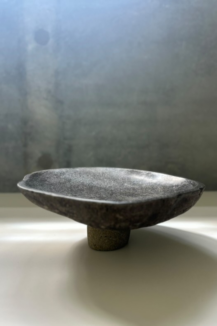 Stone Pedestal Dish