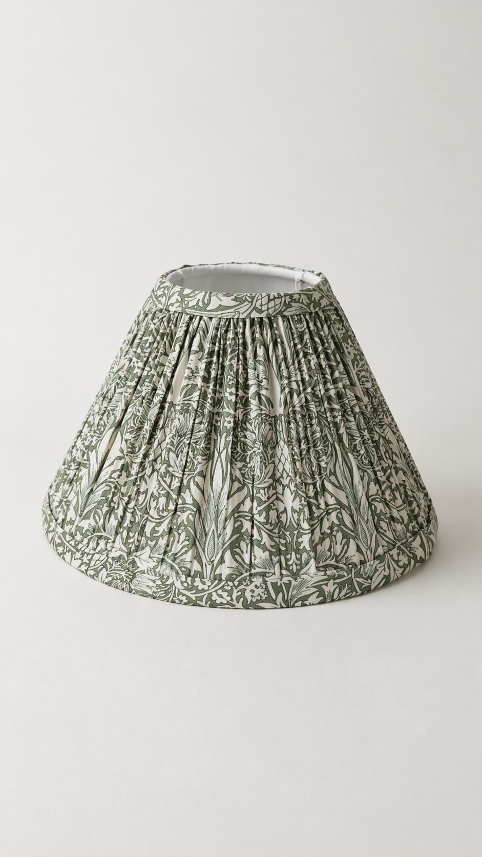 Silver Base / Fabric Shade LED Lamp