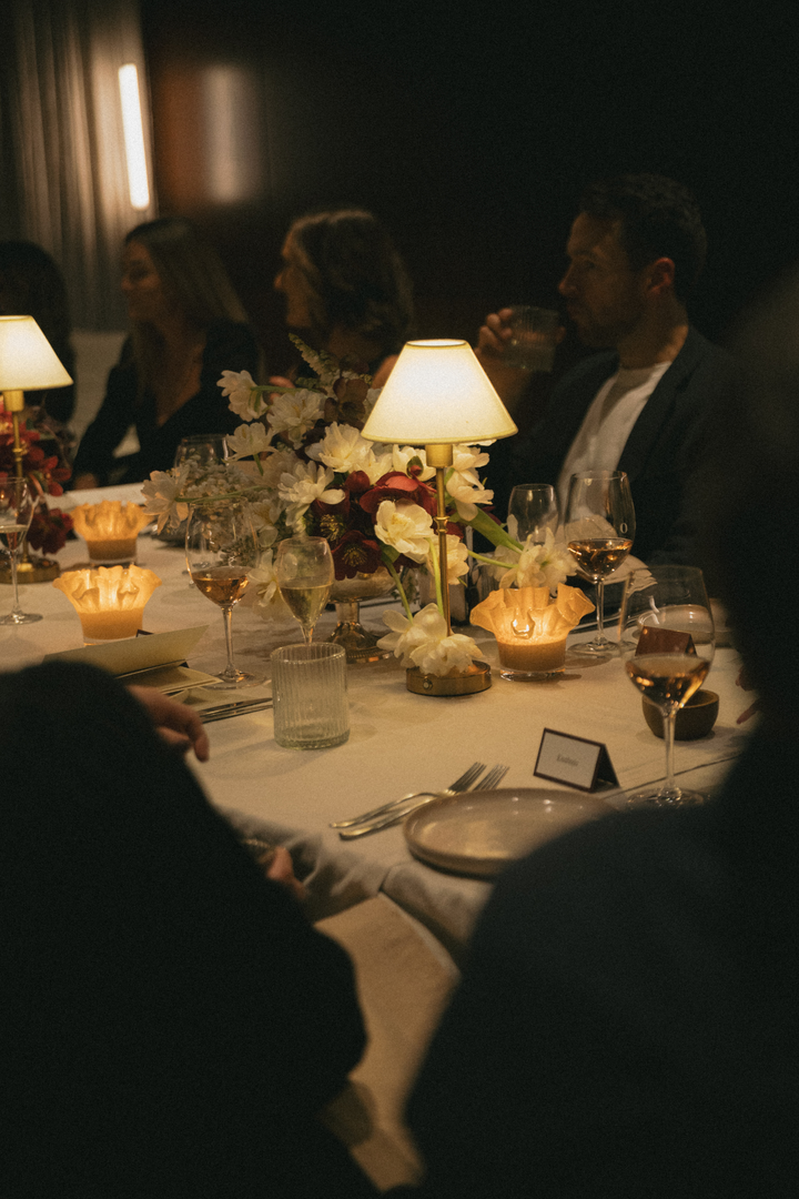 Gold Base / White Linen Shade Table Lamps